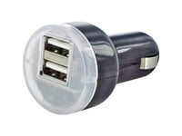 Gadgetsfr Adapteur Chargeur De Voiture Allume Cigare Double Usb Iphone Ipad 2 Et 3 Ipod, Samsung Galaxy S S2 S3, Galaxy Tab, Galaxy Note, Gps Tomtom Garmin, Htc Desire Lg P990 Samsung I9100 Etc. Doubles Accès 2.1a 2100ma (Charge Rapide)- 2 Usb