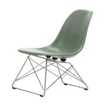Vitra Eames Fiberglass Side Chair LSR loungestol Sea foam green-chrome
