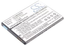 Kompatibelt med Samsung GT-S5831I, 3.7V, 1000 mAh