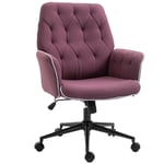 Computer Chair withArmrest Modern Style Tufted Home Office Dining Room