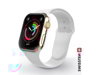 Swissten Silikonarmband För Apple 1/2/3/4/5/6/Se Smartwatch, Vit, 38/40Mm