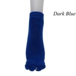 Foot Socks Five Toe Separator Yoga Gym Massage Dark Blue