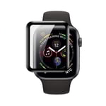 Skärmskydd Apple Watch SE 1/2 44mm - Härdat Glas Svart