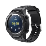 Huawei Watch 2 Pro klockarmband silikon smartklocka texturerad mjuk miljövänlig - Svart