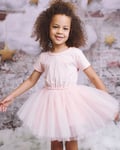 DOLLY BY LE PETIT TOM tutully t-shirt dress Tutu dress – ballet pink - small 4-6 år