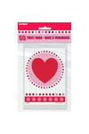 Radiant Hearts Valentine Party Bags (Pack of 50)