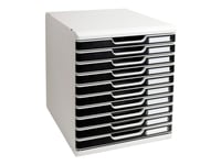 Lådskåp Modulo Med 10 Lådor A4 Svart