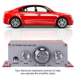Mini Digital Car Auto Amplifier Hifi Music CD DVD MP3 FM Player(Red UK AUS