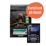 Small & Mini Adult Sensitive Digestion Lamb + 7-pack FortiFlora - Torrfoder 7 kg + 7-pack FortiFlora