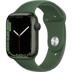 Apple Watch (Series 7) 2021 GPS + Cellular 45 mm - Aluminium Vert - Bracelet sport Vert