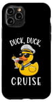 Coque pour iPhone 11 Pro Duck Duck Cruise Funny Family Cruising Groupe assorti