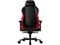 Fotel Lorgar LORGAR Embrace 533, Gaming chair, PU eco-leather, 1.8 mm metal frame, multiblock mechanism, 4D armrests, 5 Star aluminium base, Class-4 gas lift, 75mm PU casters, Black + red