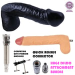 Sex Machine Attachments XXL Huge Monster Dildo Unisex Anal Sex Toy for Men Women