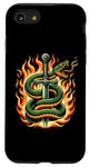 iPhone SE (2020) / 7 / 8 Sword and Snake Serpent Knife Tattoo Mono Grunge Case
