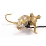 Seletti-Mouse Lamp Lop Bordlampe, Guld