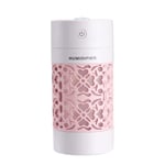 CJJ-DZ New Air Humidifier USB Quiet Ultrasonic Sterilize Mini Portable Aroma Diffuser 3 In 1 Essential Oil Diffuser For Car Home Yoga Humidifiers,humidifiers for bedroom (Color : Pink)