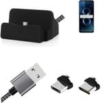 Docking Station for Asus Zenfone 8 + USB-Typ C und Micro-USB Connector