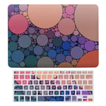 Laptop Case for MacBook Air 13 Inch & New Pro 13 Touch, Silicon Hard Shell Cover, Keyboard Cover Screen Protector Abstraction Colorful