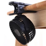 Klippfläkt 6 tum, liten fläkt med 3 hastigheter med ett starkt flöde av USB Mini Mute Clip Fan