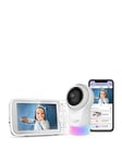 Hubble Nursery Pal Glow+ 5'' Connected Hd Baby Monitor With Pan, Tilt &Amp; Zoom Camera With Night Light