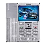 Feature phones SHL SATREND A10 Card Mobile Phone, 1.77 inch, MTK6261D, 21 Keys, Support Bluetooth, MP3, Anti-lost, Remote Capture, FM, GSM, Dual SIM(Black) (Color : Silver)