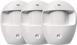 Yale sr-a100 – 3PIR sans Fil Mural Blanc – Capteur de Mouvement sans Fil, 12 m, Batterie, AAA, 1,5 V, -10 – 40 °c