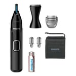 Philips Nose trimmer series 5000 - Nose, ear, and eyebrow trimmer with 5 accessories - NT5650/16