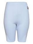 Tjw Crv Rib Badge Cycle Short Bottoms Shorts Cycling Shorts Blue Tommy Jeans