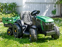 Ride On Tractor 12V Army Green in Home & Outdoor Living > Sports & Outdoors > Bikes & Scooters > Ride On Cars & Buggies