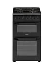 Hotpoint Hd5G00Kcb 50Cm Wide Gas Cooker With Grill - Black