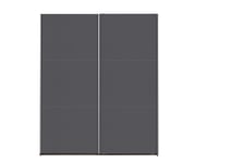 Rauch Möbel Santiago Sliding Door Cupboard Wood Grey Metallic W x H x D: 175 x 210 x 59 cm