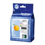 Brother LC-3211VALDR Ink cartridge multi pack Bk,C,M,Y, 4x200 pages IS