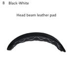 Ersättnings öronkuddar för CORSAIR HS50 HS60 HS70 Pro Bluetooth Headset Gamer Hörlurar Läderfodral Pannband Cover black white headband