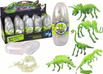 Leantoys Glow-In-The-Dark 3D Skelett Dinosaurier Mammut I Ägg