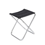 Camping Chair Folding Chair Aluminum Alloy Camping Chair Portable Camping Stool Fish Chair For Travel Camp Picnic Folding Camping Chairs (Color : Black, Size : 24X22X28cm)