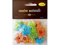 Tyg Blomma Applikation Med Kristall 3,2Cm 20St