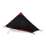 2 Person 1 Person Outdoor Ultralight Camping Tent 3 Season 4 Season Professional 15D Silnylon Rodless Tent fishing tent tents blackout tent camping tent (Color : Black 1P 3 Season)