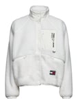 Tjw Reversible Sherpa Jacket Tops Sweat-shirts & Hoodies Fleeces & Midlayers White Tommy Jeans