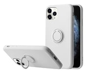 通用 Cover for iPhone 12 Pro Case iPhone 12 Pro Max Phone Case Silicone Liquid Shockproof Cases with Ring (7, iphone12promax)