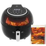 HOMCOM 7L Family Size Digital Air Fryer Oven with Air Fry, Roast, Broil, Bake, Dehydrate, 8 Presets, Rapid Air Circulation, Timer, Preheat, Non-stick Basket, Inner Light for Oil Free & Low Fat, 1500W