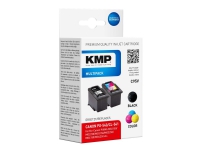 KMP MULTIPACK C95V - 2 pakker - sort, farve (cyan, magenta, gul) - kompatibel - blækpatron (alternativ til: Canon CL-541, Canon PG-540, Canon 5225B00