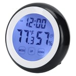 HERCHR Digital Alarm Clock, Desk Clock with Nightlight and Temperature Display for Bedroom Bedside