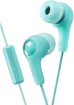 Official JVC Gumy Plus In Ear Headphones Mint Green Headset with Mic HA-FX7M-G-E