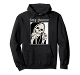 stay positive grim reaper dead inside thumb up reaper Gothic Pullover Hoodie