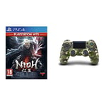 Nioh HITS + Manette Dual Shock 4 V2 pour PS4 - Vert camouflage