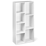 Amazon Basics 7-Cube Organizer Bookcase, 50 x 24 x 106 cm, White