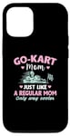 Coque pour iPhone 14 Pro Go kart mom, comme maman ordinaire, mais beaucoup plus cool - Karting