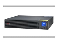 Apc Easy Ups On-Line - Ups (Kan Monteras I Rack) - Ac 220/230/240 V - 1800 Watt - 2000 Va - 1-Fas - Bly-Syra - Usb, Serial - Utgångskontakter: 4 - Pfc - 2U - Europa - Svart, Ral 7010