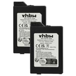 Vhbw 2x Batterie Compatible Avec Sony Playstation Portable Psp-3008 Console De Jeux (1200mah, 3,7v, Li-Ion)