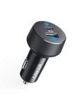 Anker Car Charger Usb C, 30w 2-port Compact Type C Car Charger With 18w Power Pd